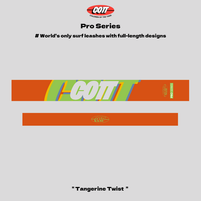 【2024】COTT Pro Series 衝浪腳繩 - Tangerine Twist - COTT Surf Shop