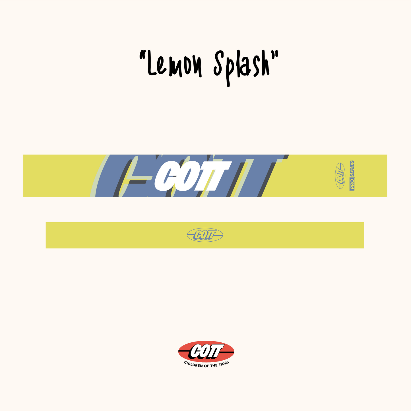 COTT Pro Series 衝浪腳繩 - Lemon Splash